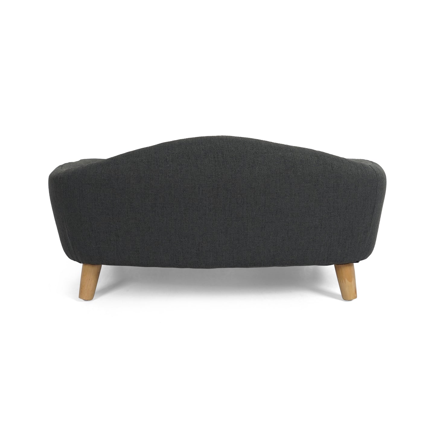 Mid-Century Modern Small Dog Bed with Tufted Cushion