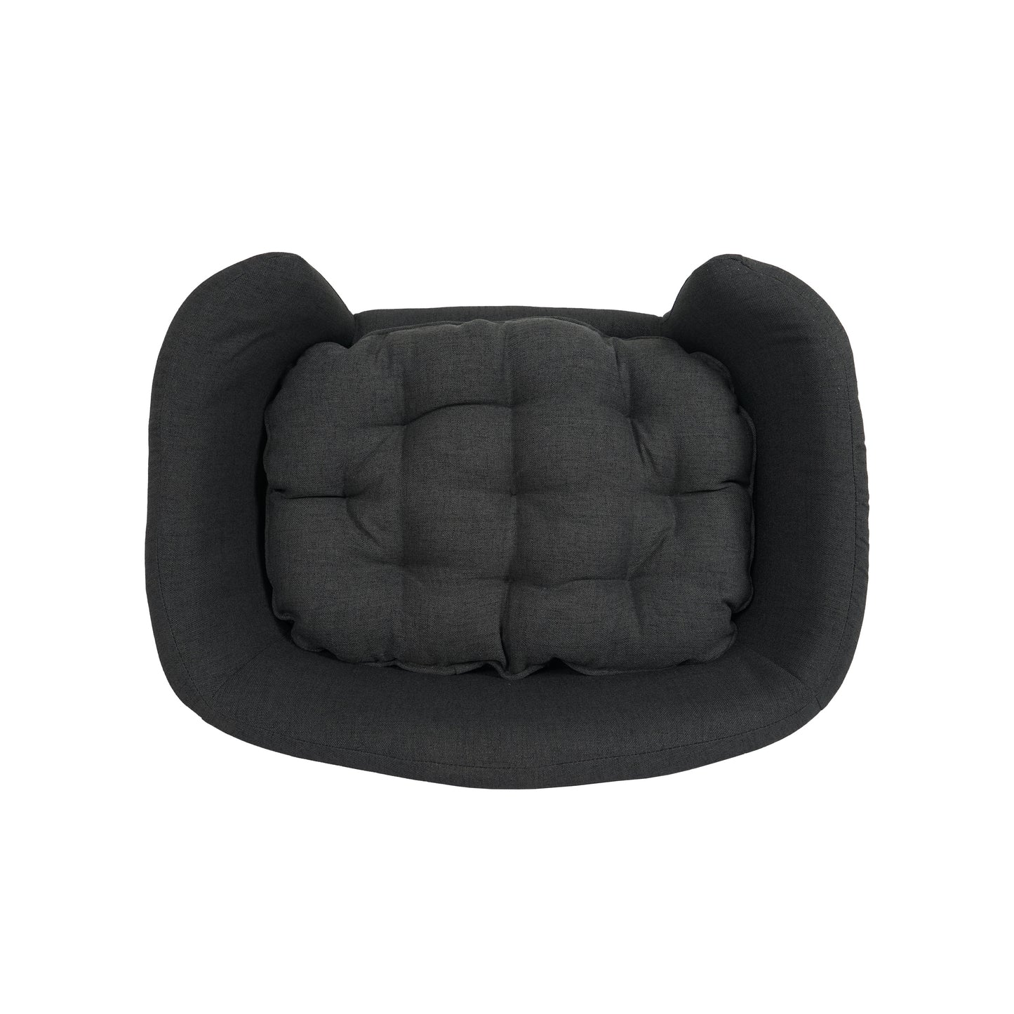 Mid-Century Modern Small Dog Bed with Tufted Cushion