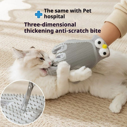 Cat & Dog Grooming Glove with Brush – Hair Removal & Massage Tool