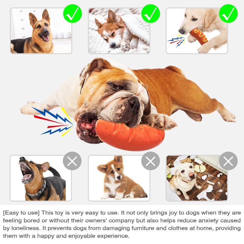 Dog Chew Toy for Aggressive Chewers – Durable Indestructible Rubber Toy