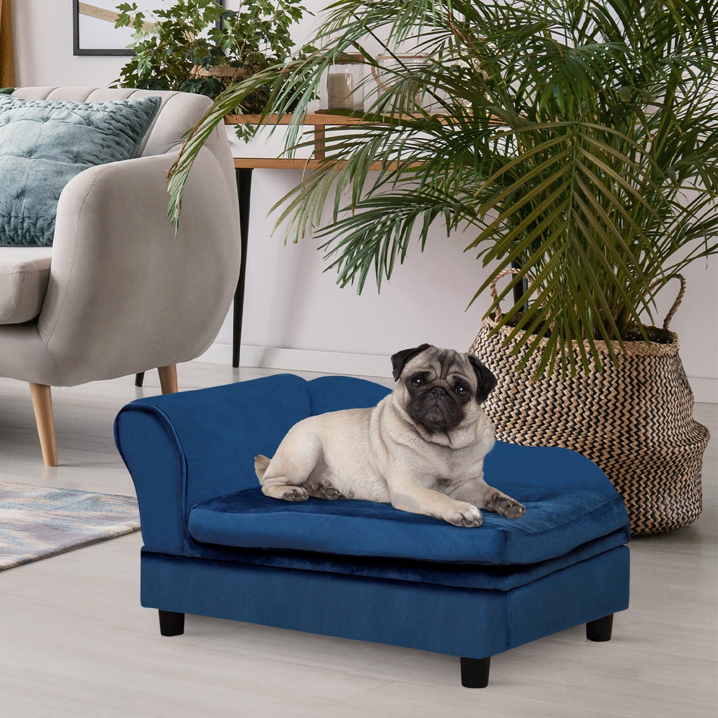 Luxury Small Dog Sofa Bed with Hidden Storage