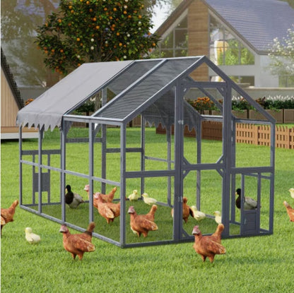 Large Outdoor Animal Enclosure with Walk-In Access – Weather-Resistant