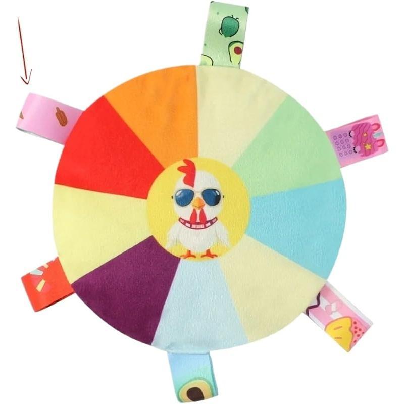 Plush Dog Flying Disc Toy – Interactive Tug-of-War & Chew Toy with Bell