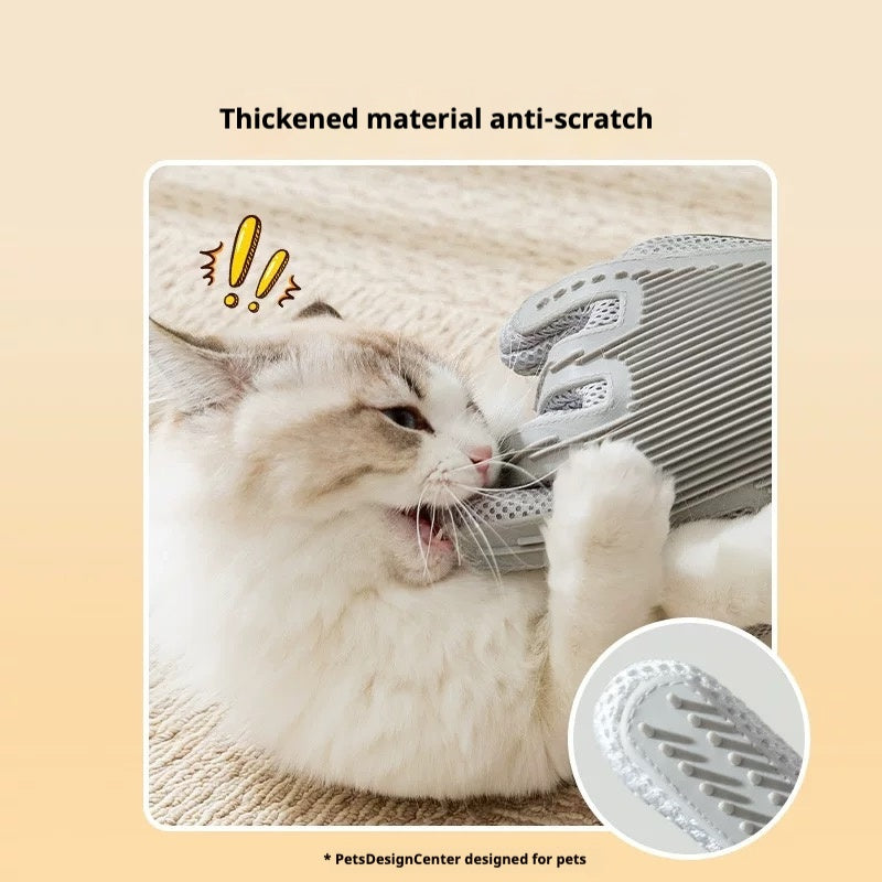 Cat & Dog Grooming Glove with Brush – Hair Removal & Massage Tool