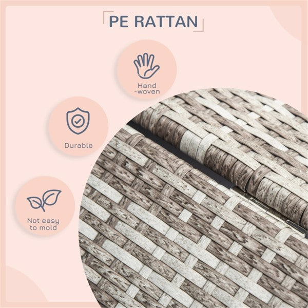 Outdoor Rattan Dog Sofa Bed with Cushion – Pet Cabana Style