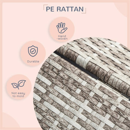 Outdoor Rattan Dog Sofa Bed with Cushion – Pet Cabana Style
