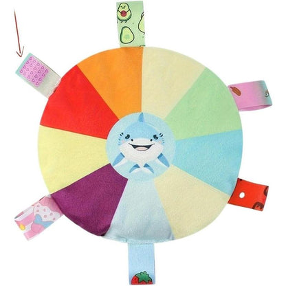 Plush Dog Flying Disc Toy – Interactive Tug-of-War & Chew Toy with Bell