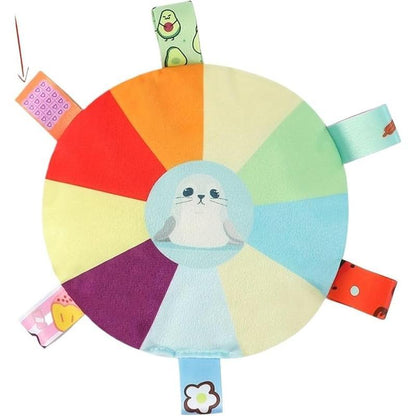 Plush Dog Flying Disc Toy – Interactive Tug-of-War & Chew Toy with Bell