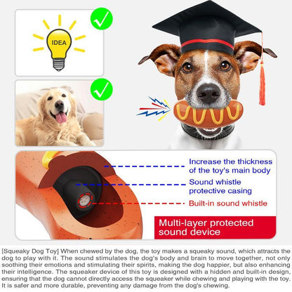 Dog Chew Toy for Aggressive Chewers – Durable Indestructible Rubber Toy